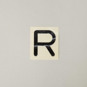 スコッチカル文字 「R」